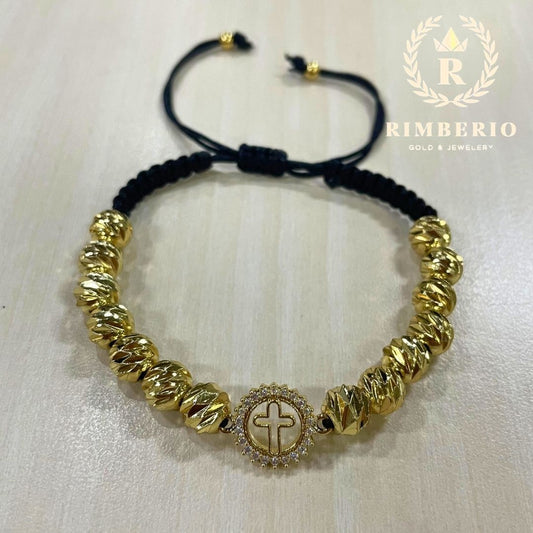 Pulsera Oro 18k laminado Santa Cruz