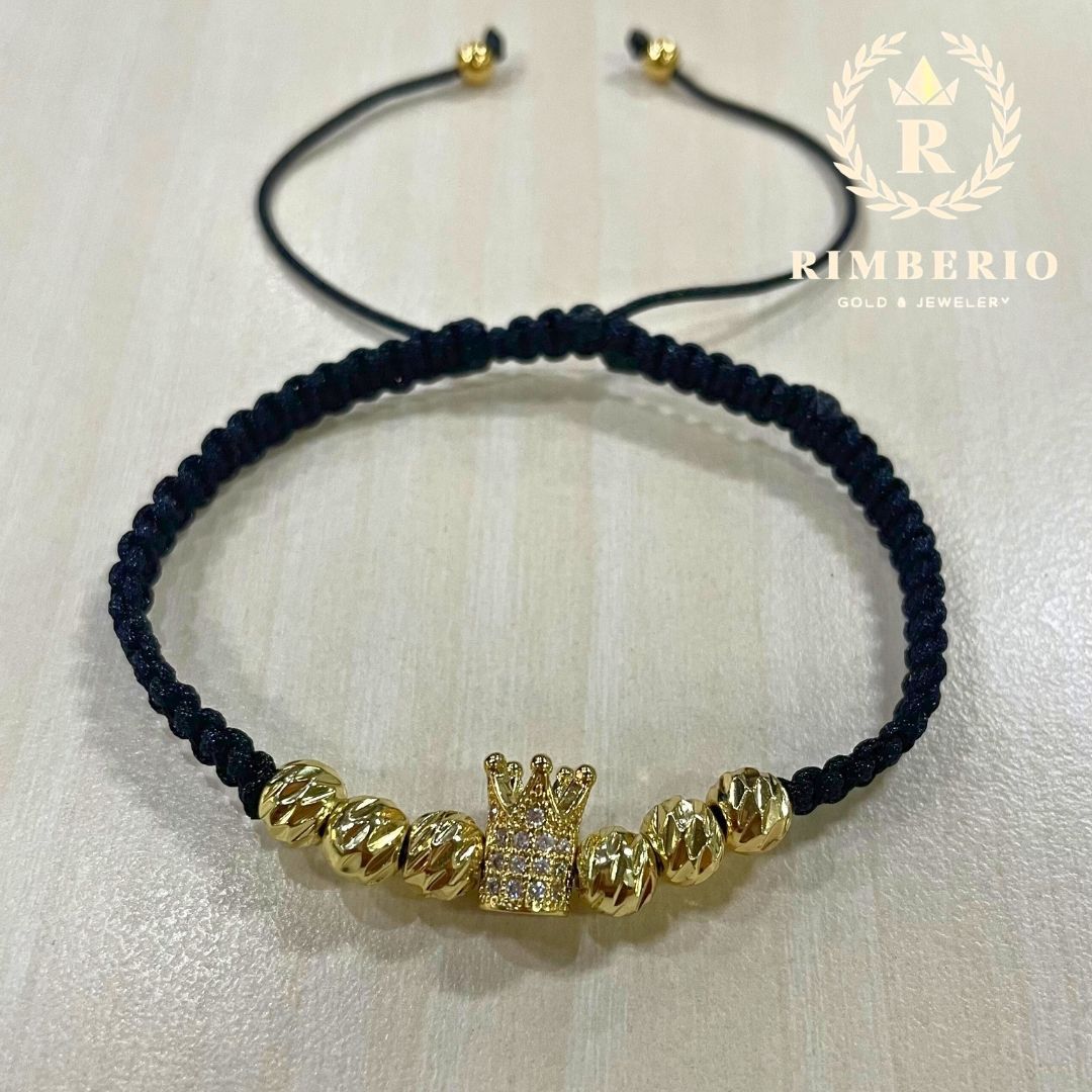 Pulsera Oro 18k laminado Corona